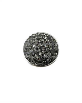 Rundt smykke i sort med små sten til armbåndskoncept med udskiftelige smykker online hos Smikkas webshop